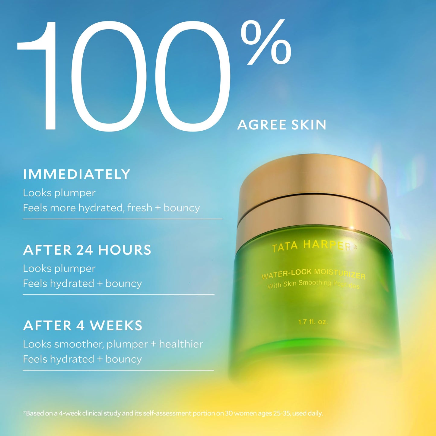 Tata Harper Water-Lock Moisturizer, Lightweight, Silicone-Free Hydrator, 100% Natural, Made Fresh in Vermont (Refill) Beauty & Personal Care Tata Harper