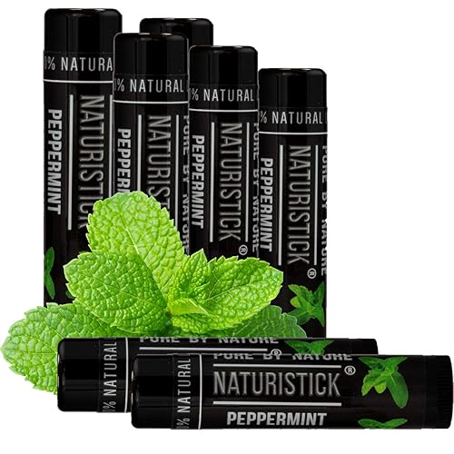 7-Pack Premium Beeswax Lip Balm by Naturistick | Chemical-Free, 100% Natural Chapstick for Dry, Chapped Lips | Made with Coconut Oil, Shea Butter Beauty & Personal Care Naturistick
