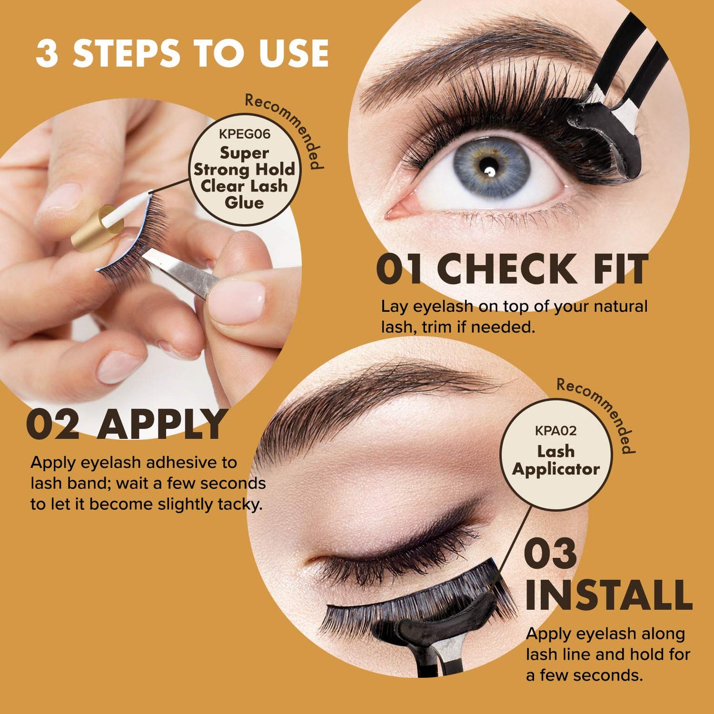 i-ENVY False Lashes, Mink 3D Lashes Value Pack Real Mink Maximum Fluffy Wispy Luxury Glamorous Natural Look Reusable Eyelashes (06) Beauty & Personal Care i•ENVY