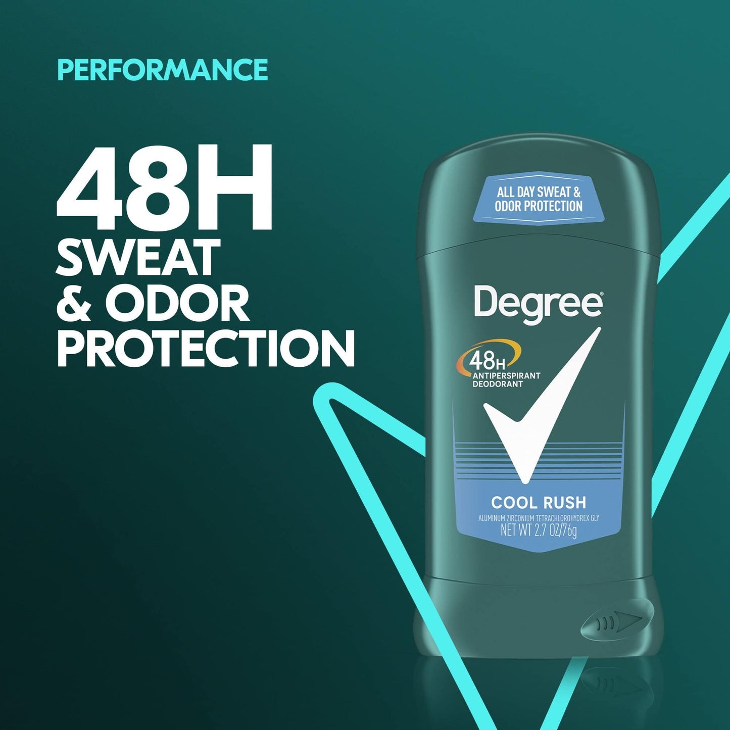 Degree Men Dry Protection Antiperspirant, Cool Rush 2.7 Oz (Pack of 3) - Packaging May Vary Beauty and Personal Care Degree