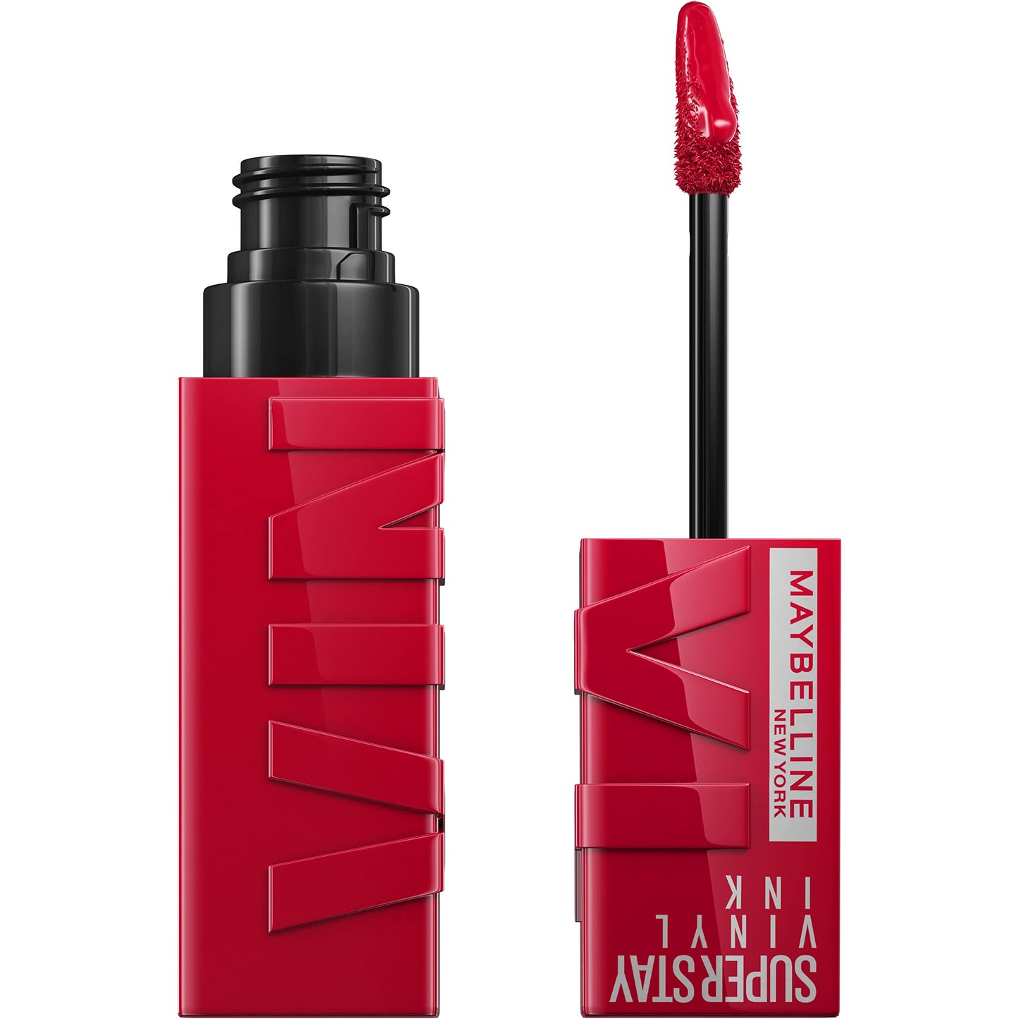 Maybelline Super Stay Vinyl Ink Longwear No-Budge Liquid Lipcolor Makeup, Highly Pigmented Color and Instant Shine, Wicked, Cool Red Lipstick, 0.14 fl Beauty & Personal Care MAYBELLINE