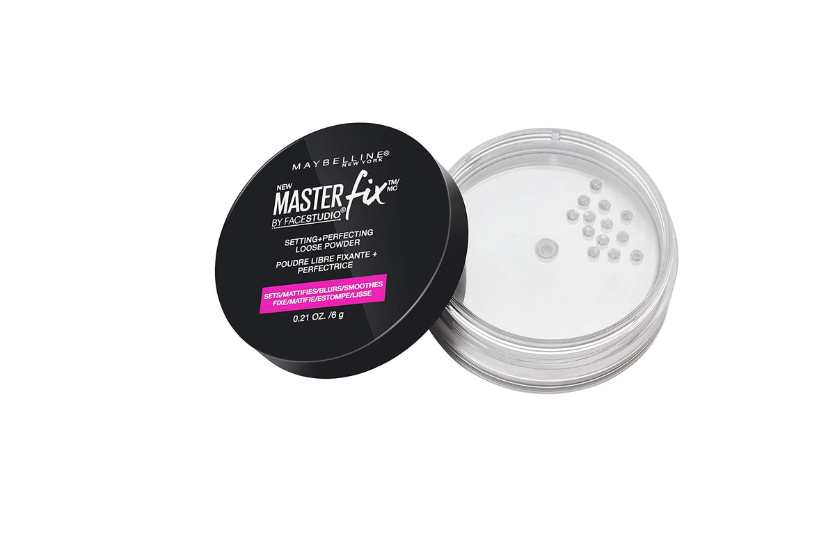 Maybelline Facestudio Lasting Fix Setting + Perfecting Loose Powder Makeup, All Day Matte Wear, Minimizes Shine, Sets Foundation Makeup, Translucent Beauty & Personal Care MAYBELLINE