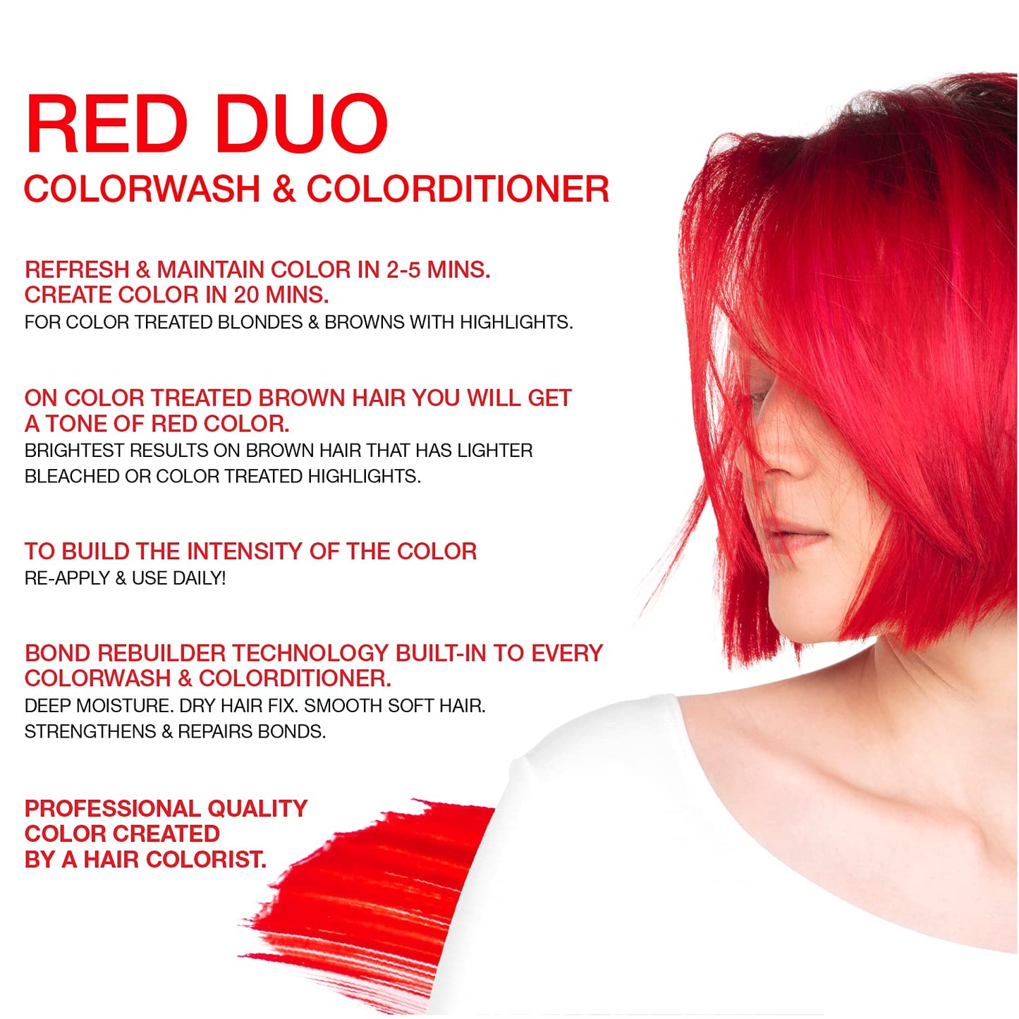 Celeb Luxury Viral Duo Color Depositing Colorwash Shampoo & Conditioner Set + Bondfix Bond Rebuilder, Semi Permanent Hair Color, Vegan Hair Dye Beauty & Personal Care Celeb Luxury