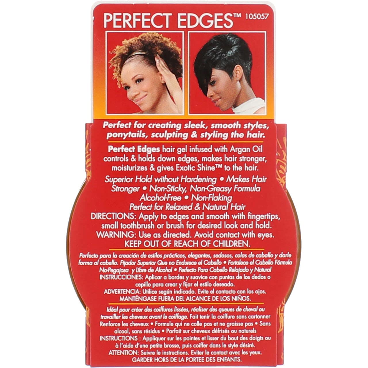 Creme of Nature Argan Oil Perfect Edges Control 2.25 oz. Jar (3 Pack) Beauty & Personal Care Creme of Nature