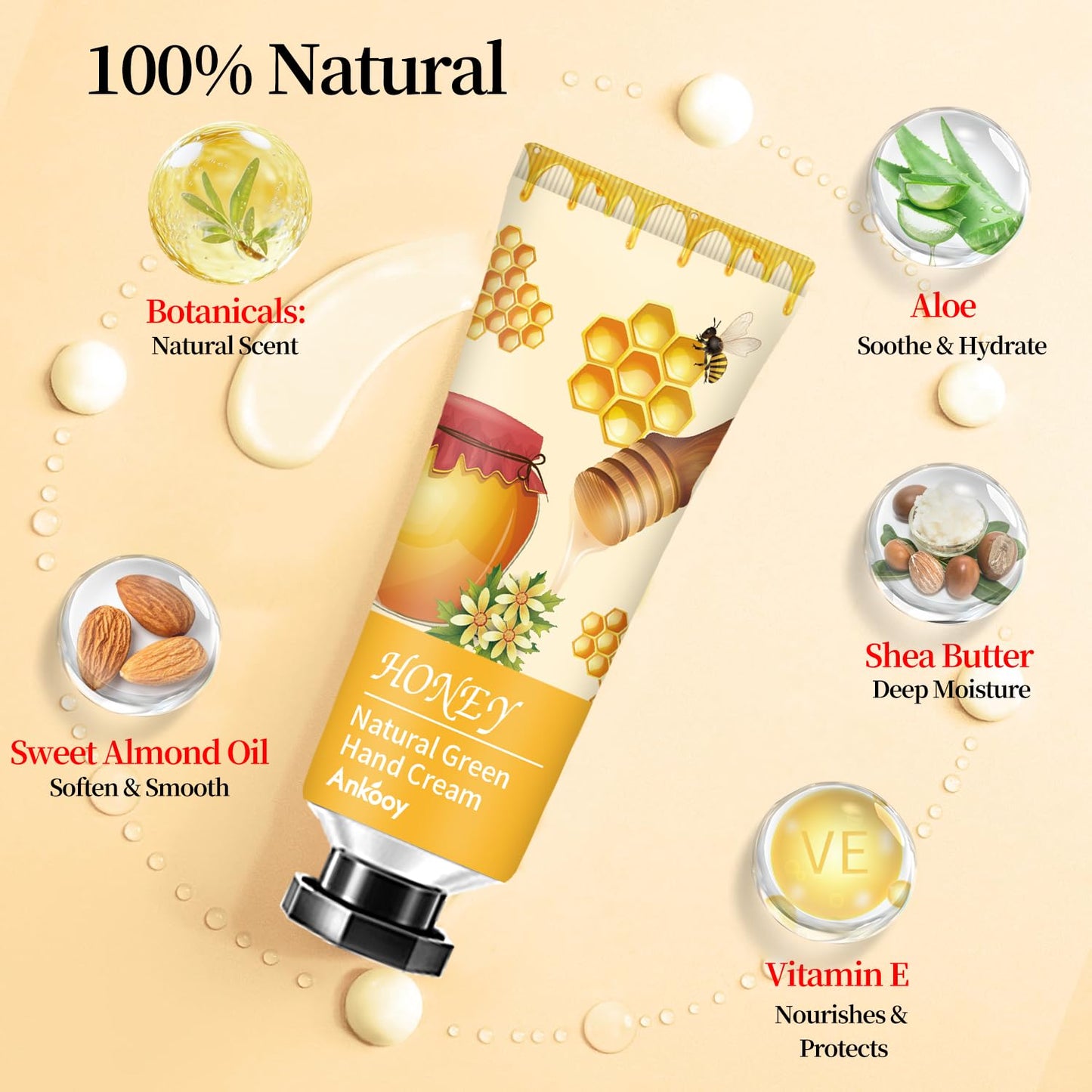 ANKOOY 12 Pack Hand Cream for Dry Cracked Hands,Stocking Stuffers for Women,Christmas Gifts for Teengirls, Natural Hand Lotion Travel Size,Mini Lotion Beauty & Personal Care ANKOOY