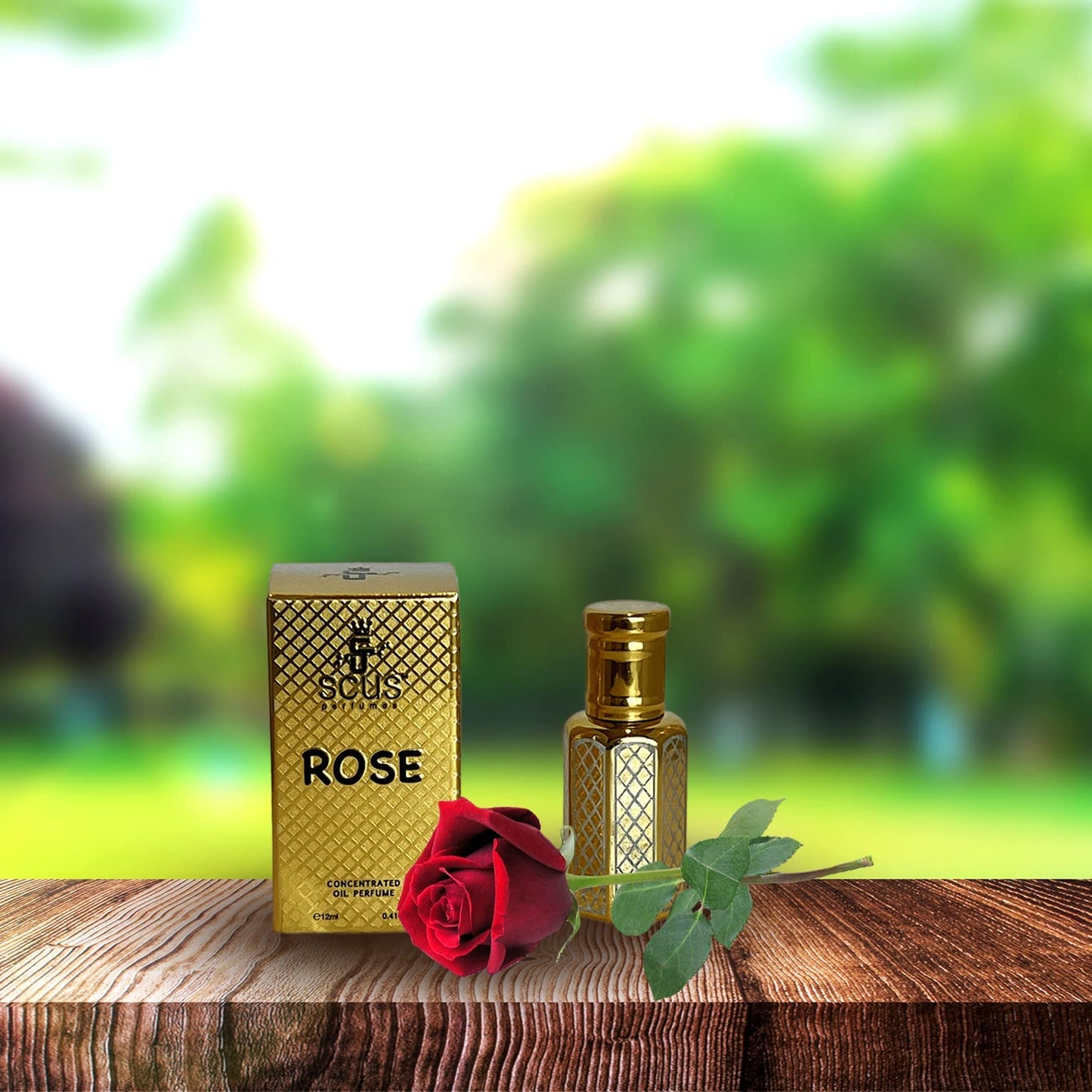 SCUS Perfumes Rose 12 ML Concentrated Fragrance (0.41 fl. oz) Beauty & Personal Care SCUS Perfumes