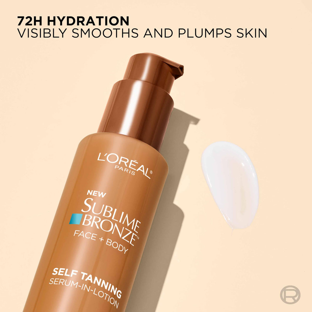 L'Oreal Paris Sublime Bronze Hydrating Self Tanning Serum-In-Lotion, Self Tanner for Face and Body with Coconut Water and Hyaluronic Acid, Provides