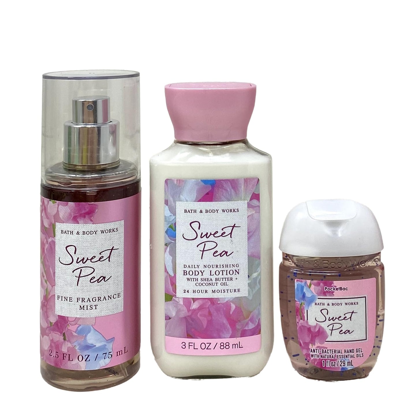 Bath & Body Works Sweet Pea - Holiday Sweets Mini Gift Set - With a Marbela Himalayan Salts Springs Sample Soap. Beauty and Personal Care Bath & Body Works