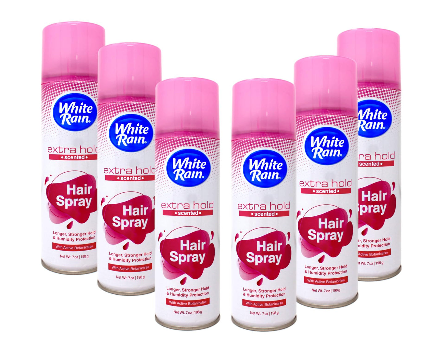 White Rain Extra Hold Hair Spray with Active Botanicals, Longer Stronger Hold, Scented Humidity Control - 7 oz (Pack of 6) Beauty & Personal Care White Rain