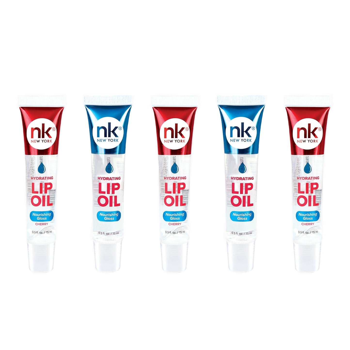 Nicka K Hydrating Lip Oil Nourishing Glass (GLOSS2PK-CHERRY3PK) Beauty & Personal Care NICKA K NEW YORK