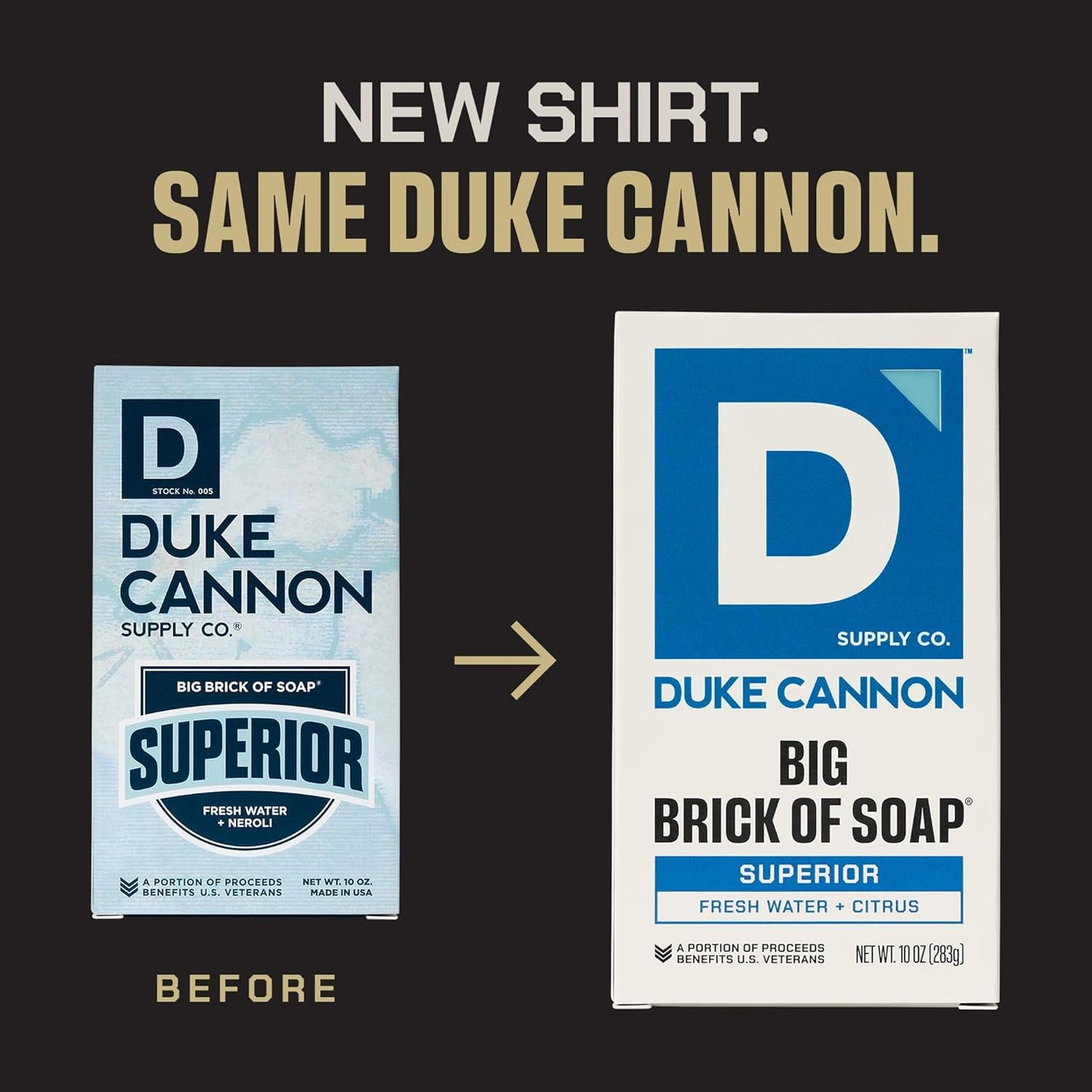 Duke Cannon Supply Co. Extra Large Bar Soap Bundle - Men's Bar Soap with Masculine Scents - Frsh Water + Citrus - All Skin Types - Big Brick of Soap Beauty & Personal Care Duke Cannon Supply Co.