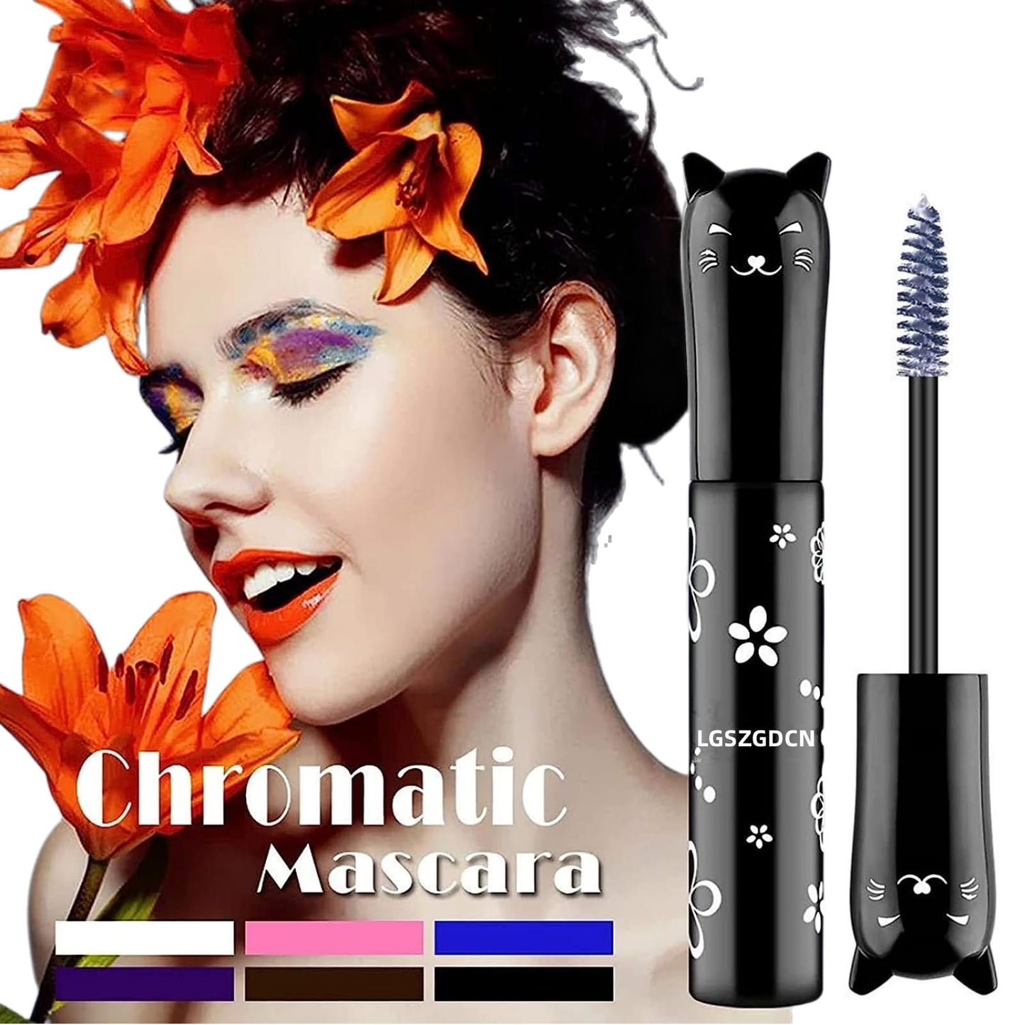 LGSZGDCN White Lashes volume mascara Extensions Makeup Lash Waterproof Fast Dry Eyelashes Curling Lengthening Primer Party Stage Use Beauty & Personal Care LGSZGDCN