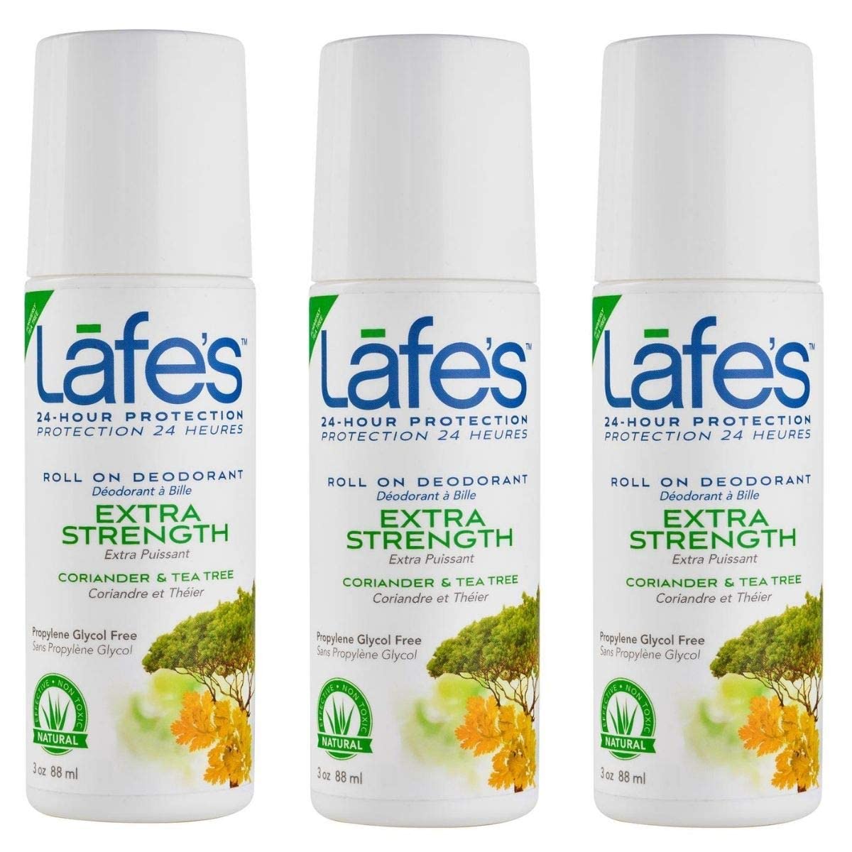 Lafe's Natural Deodorant - 3oz Roll On Aluminum Free Natural Deodorant for Women & Men - Paraben Free & Baking Soda Free with 24-Hour Protection Beauty and Personal Care Lafe's