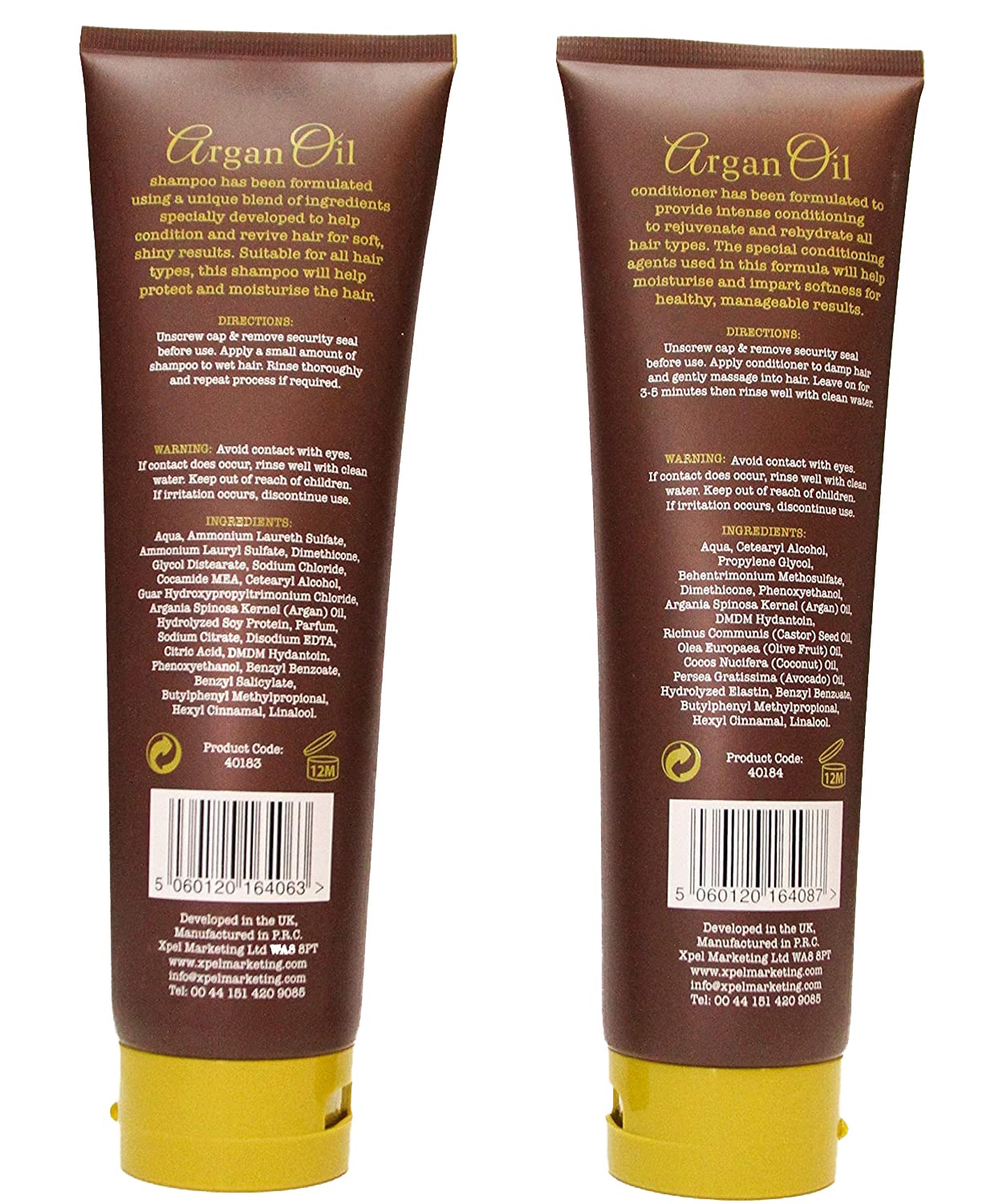 ARGAN OIL Shampoo & Conditioner Set LARGE 250ml each Beauty & Personal Care Argan Oil