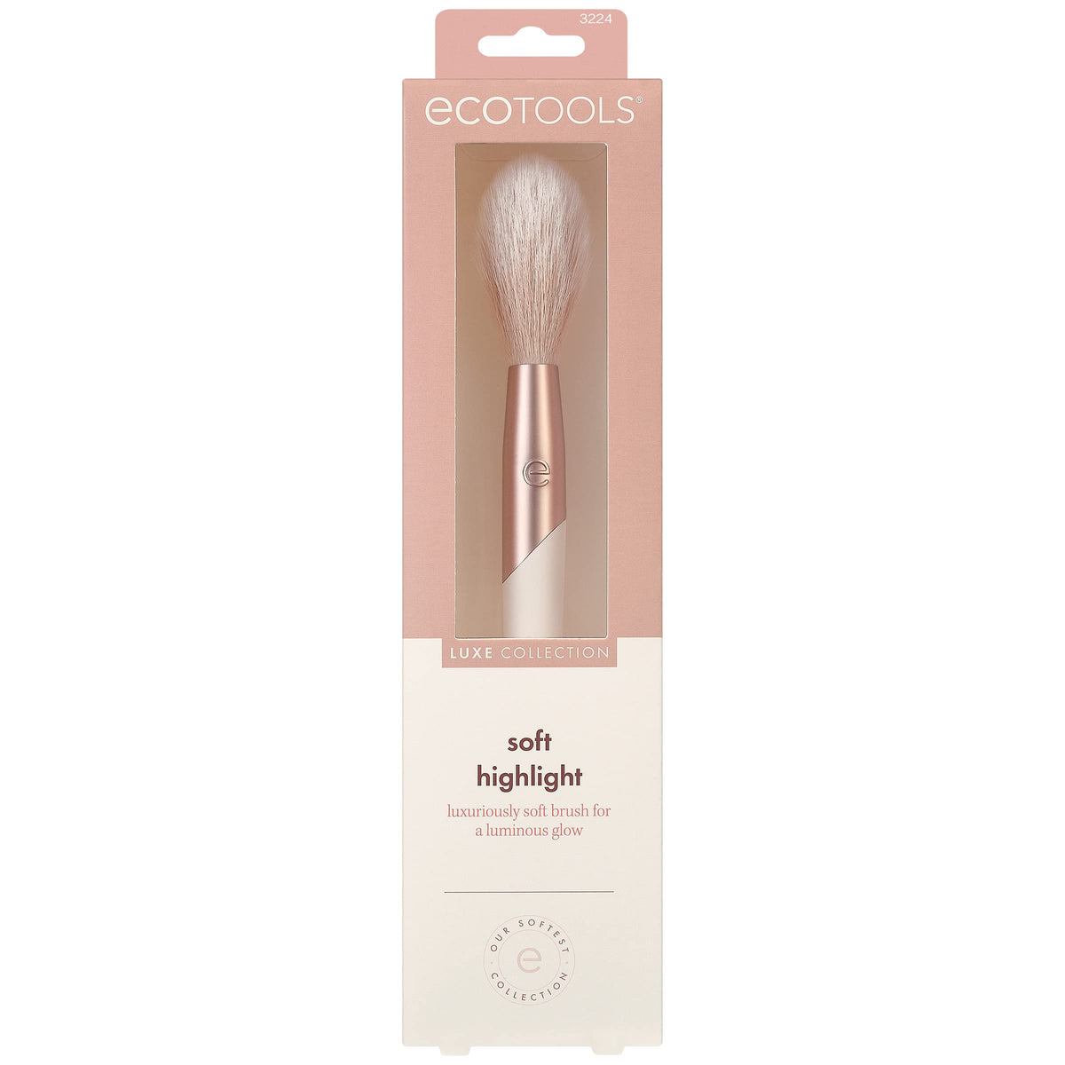 EcoTools Luxe Soft Highlighter Face Powder Brush, 1 Count