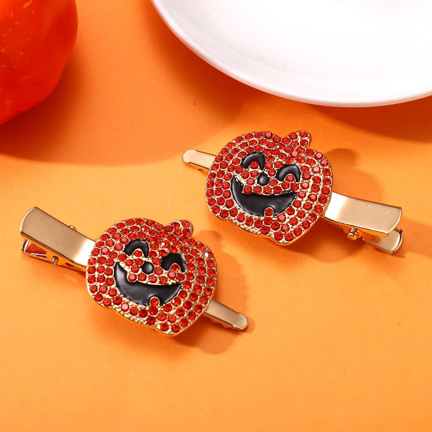 Halloween Hair Clips Gothic Spider Web Hairpins for Women Ghost Candy Corn Pumpkin Alligator Hair Barrette Halloween Hair Accessory Party Gifts Beauty & Personal Care ANGLESJELL