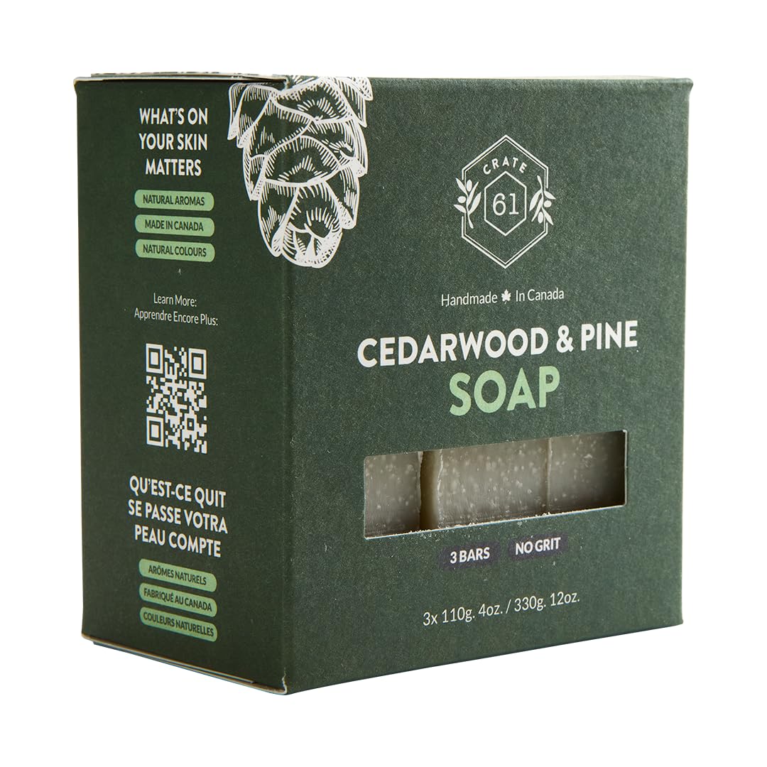 Crate 61 Organics, Handmade in Canada, Plant Based Cold Process Natural Bar Soap For Face And Body, With Premium Essential Oils, For Men And Women 3 Beauty & Personal Care Crate 61 Organics