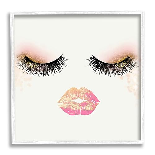 Stupell Industries Babe Face Sparkling Glamorous Fashion Mascara Makeup, Design by Ziwei Li Beauty & Personal Care Stupell Industries