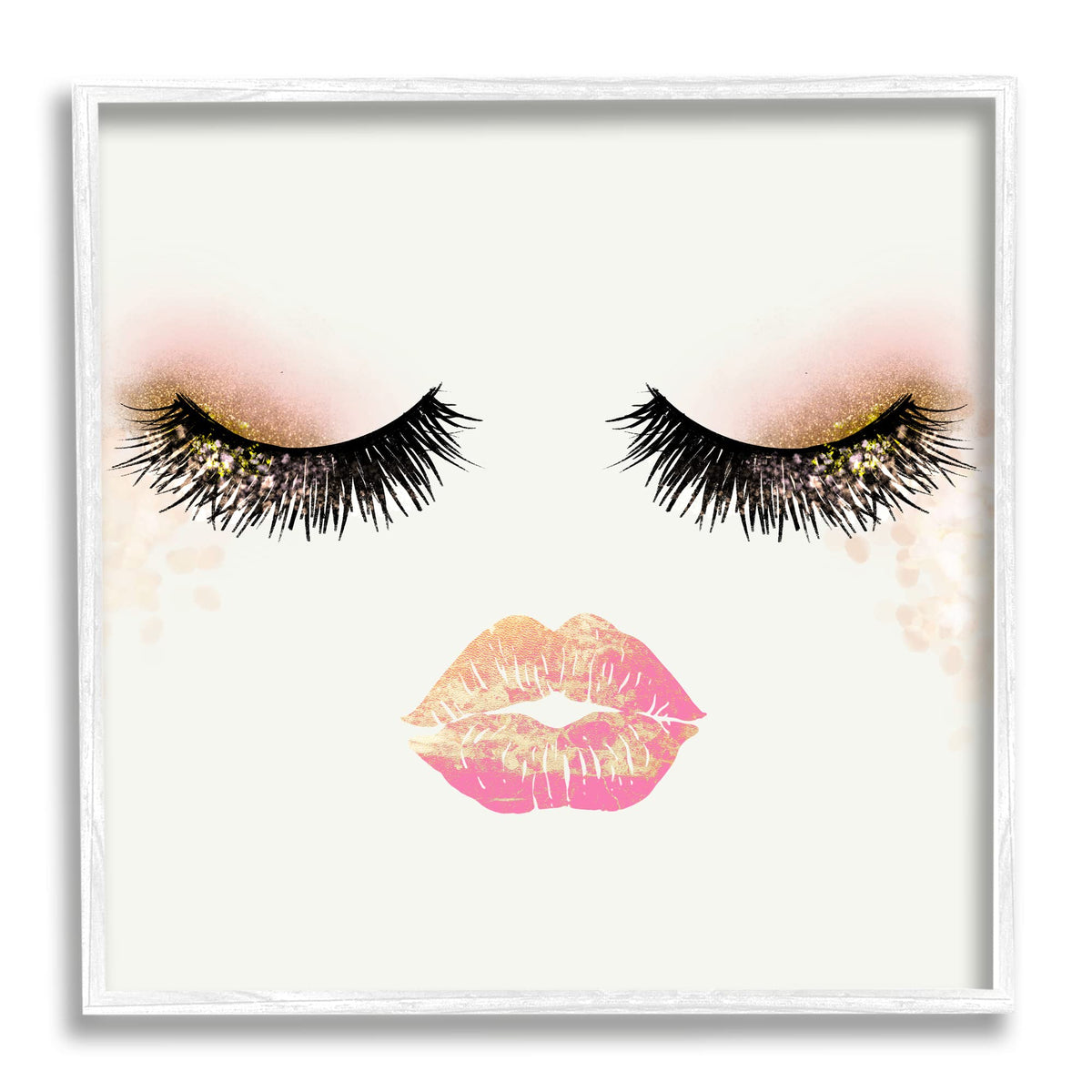 Stupell Industries Babe Face Sparkling Glamorous Fashion Mascara Makeup, Design by Ziwei Li Beauty & Personal Care Stupell Industries