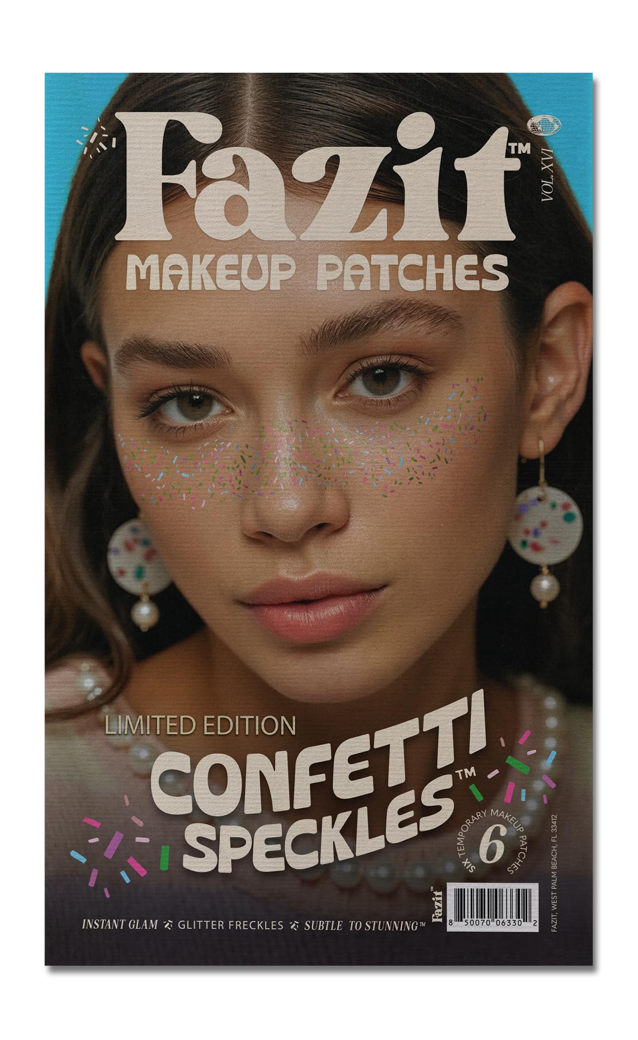 Fazit Makeup Patches - Confetti Speckles - Glow Up Make-Up Patches - Cute Glitter Makeup Accessories for Women - Cosmetic Glitter for Face Beauty & Personal Care Fazit