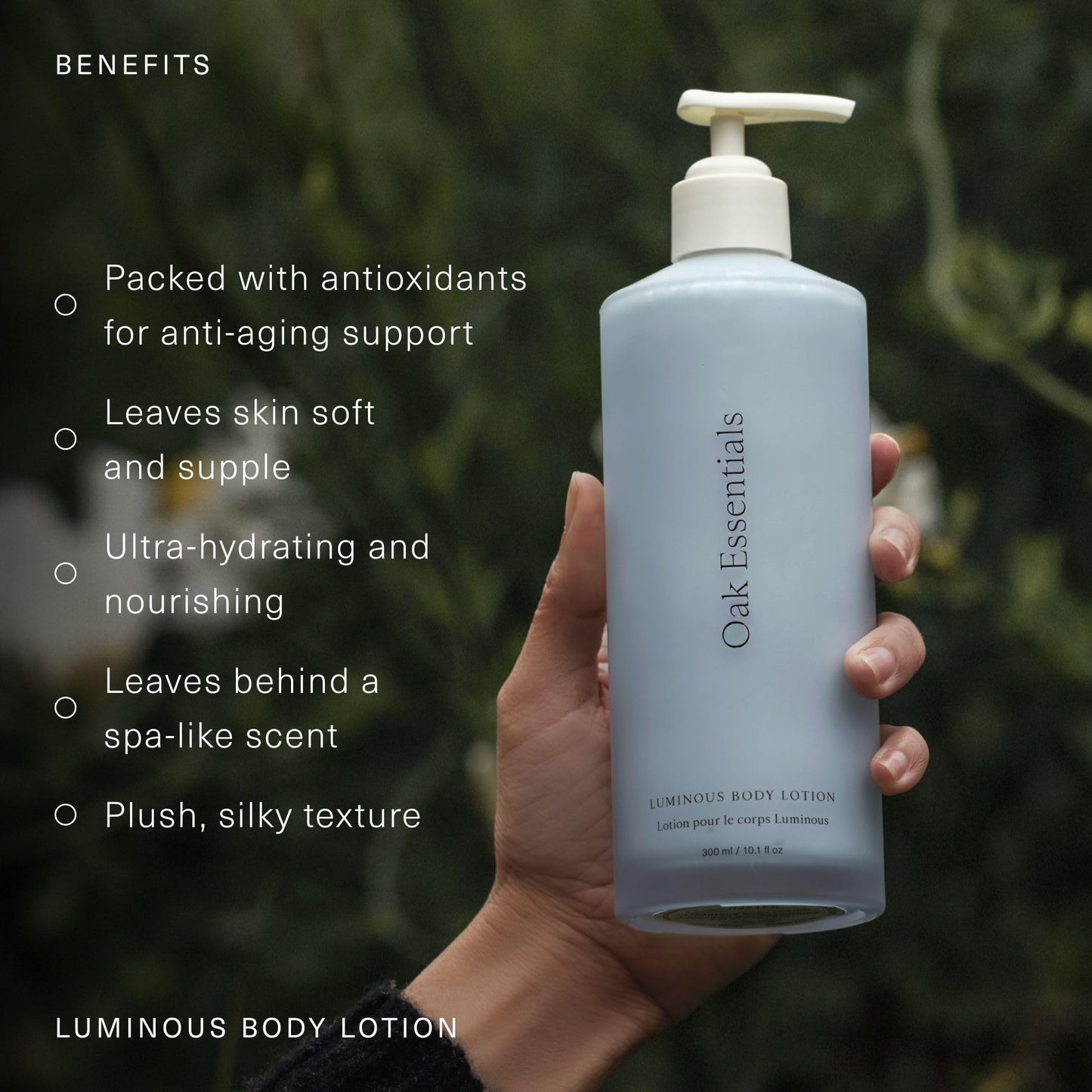Oak Essentials Luminous Body Lotion, Hydrating Body Lotion for Women with Blue Tansy, Rose Oil, Shea Butter and Coconut Oil, Lightweight Moisturizer Beauty & Personal Care Oak Essentials