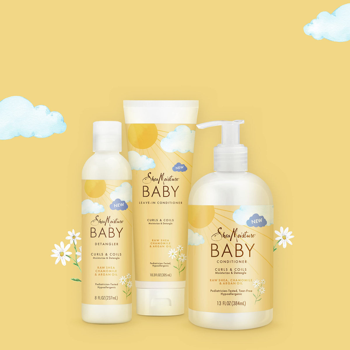 SheaMoisture Baby Leave-In Conditioner for Curly Hair Raw Shea, Chamomile and Argan Oil Moisturizes and Helps Detangle Delicate Curls and Coils Beauty & Personal Care SheaMoisture