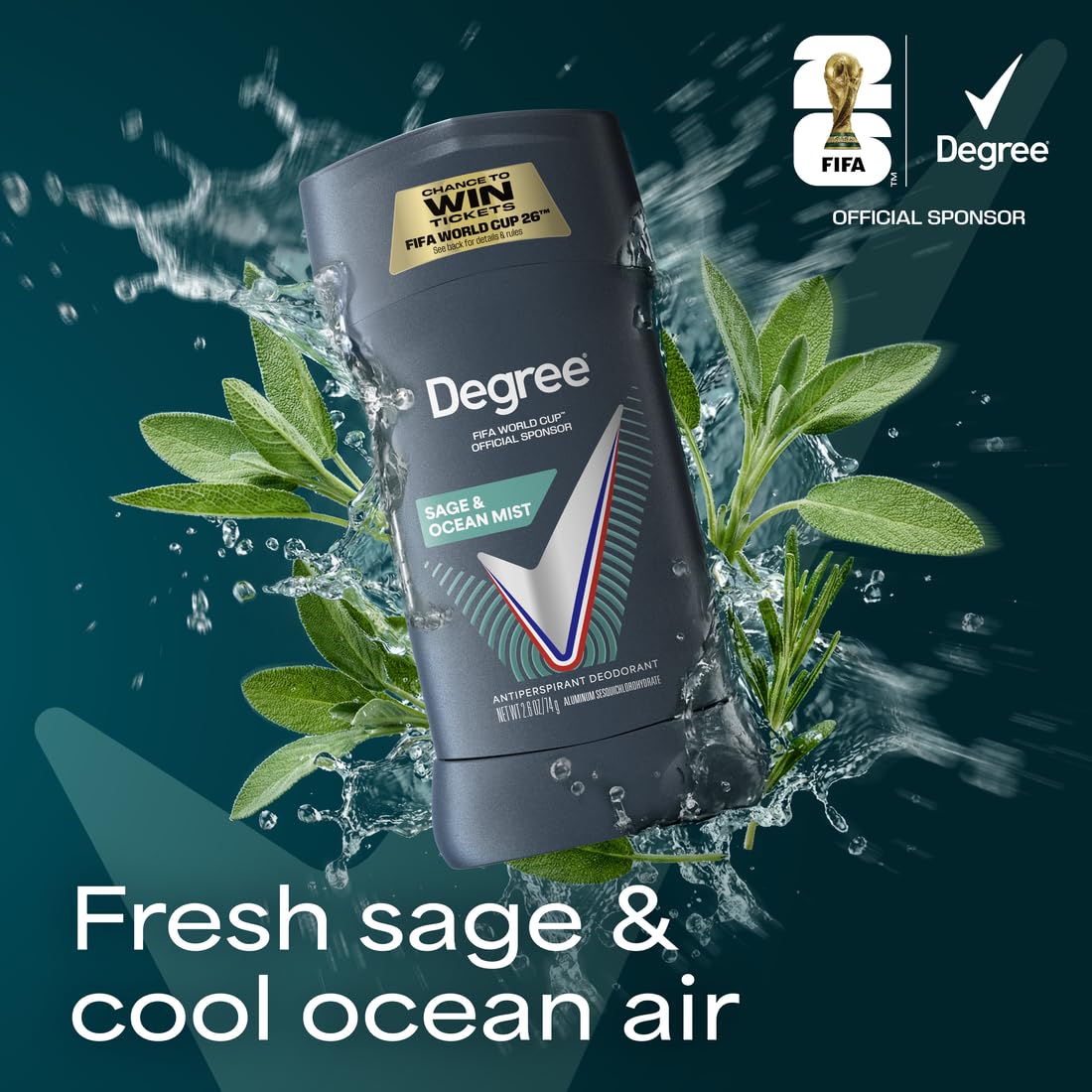 Degree Men Advanced Antiperspirant Deodorant 4 Count Sage & Ocean Mist 72-Hour Sweat & Odor Protection Deodorant for Men with Motionsense Technology Beauty and Personal Care Degree