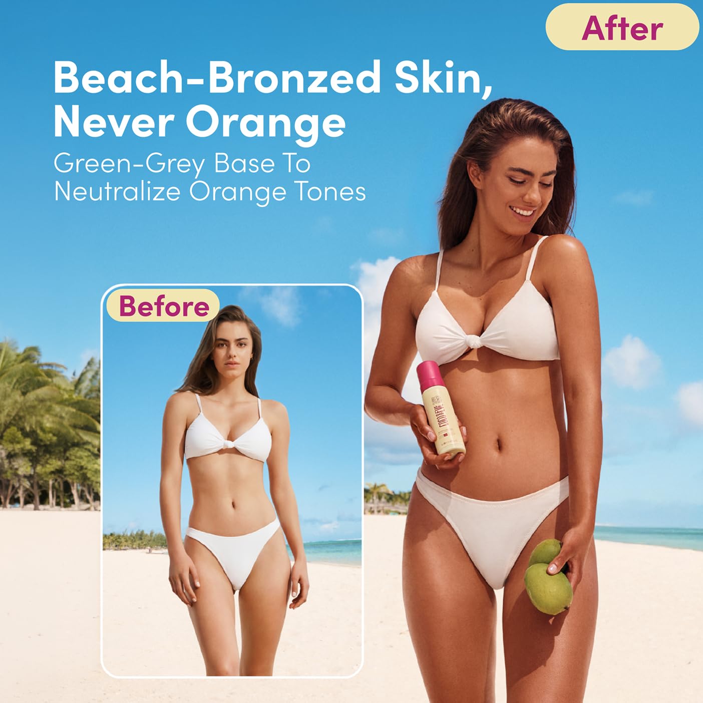 Coco & Eve Self Tanner Foam Kit - (Medium) Streak-Free Sunless Tanning Mousse, Tropically Scented Natural Looking Tan & Included Mitt Applicator Beauty and Personal Care Coco & Eve