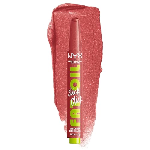NYX PROFESSIONAL MAKEUP Fat Oil Slick Click, Lightweight, Buildable, Pigmented Vegan Lip Balm - No Filter Needed Beauty & Personal Care NYX PROFESSIONAL MAKEUP
