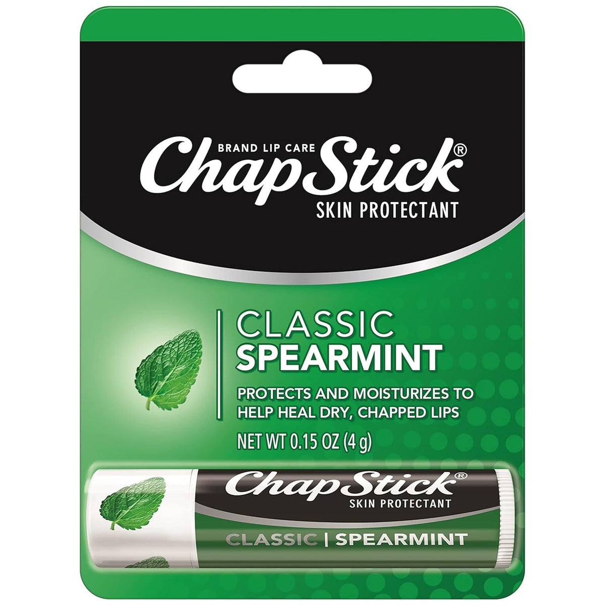 ChapStick Classic Spearmint Lip Balm Tubes, Spearmint ChapStick for Lip Care, Father's Day Gift - 0.15 Oz x 12 Beauty & Personal Care ChapStick