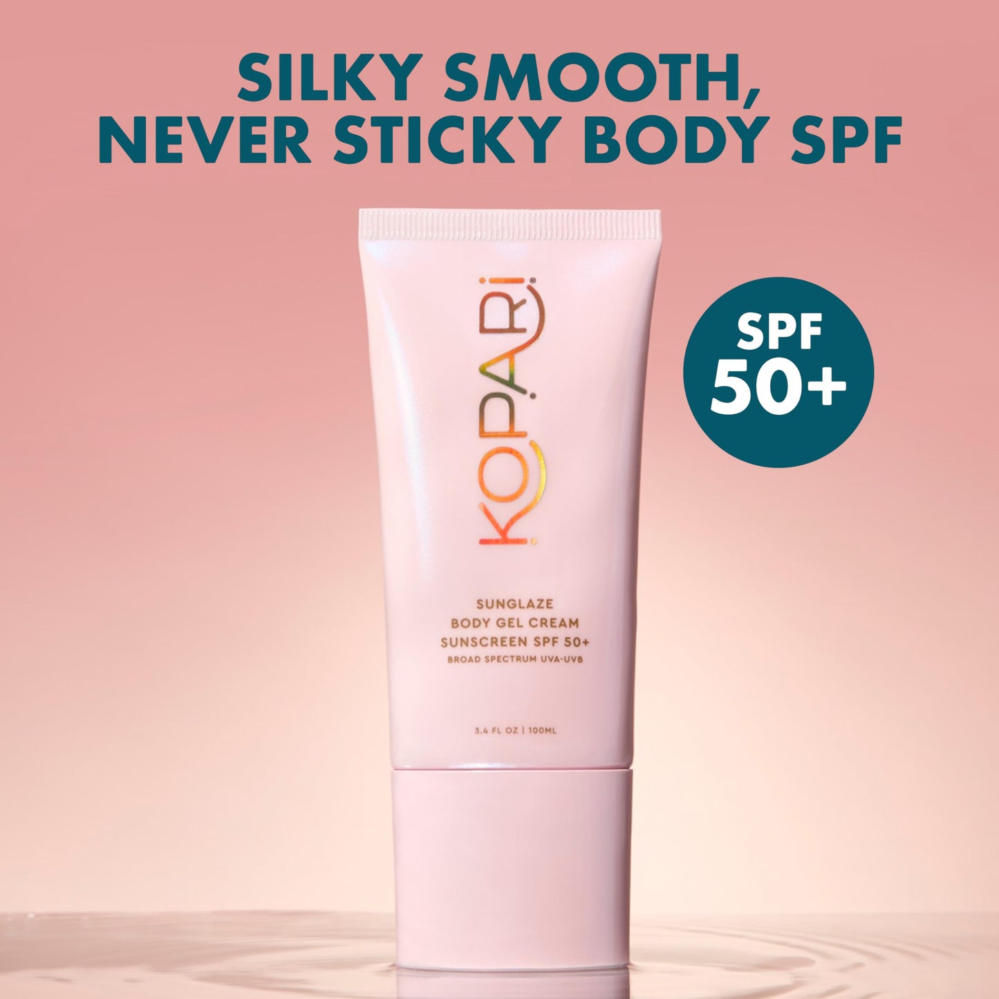 Kopari Sunglaze Body Gel Cream Sunscreen SPF 50+ | Broad-Spectrum Body Sunscreen with Hyaluronic Acid & Coconut Oil | Lightweight, Non-Greasy, Glowing Beauty & Personal Care Kopari