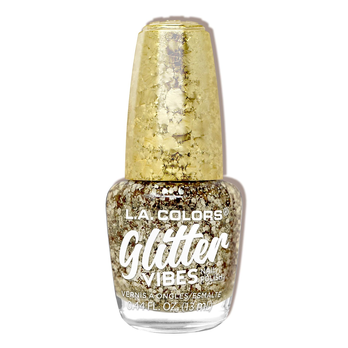 L.A. COLORS Glitter Vibes Polish, Golden Glow CNL356 Beauty & Personal Care L.A. COLORS