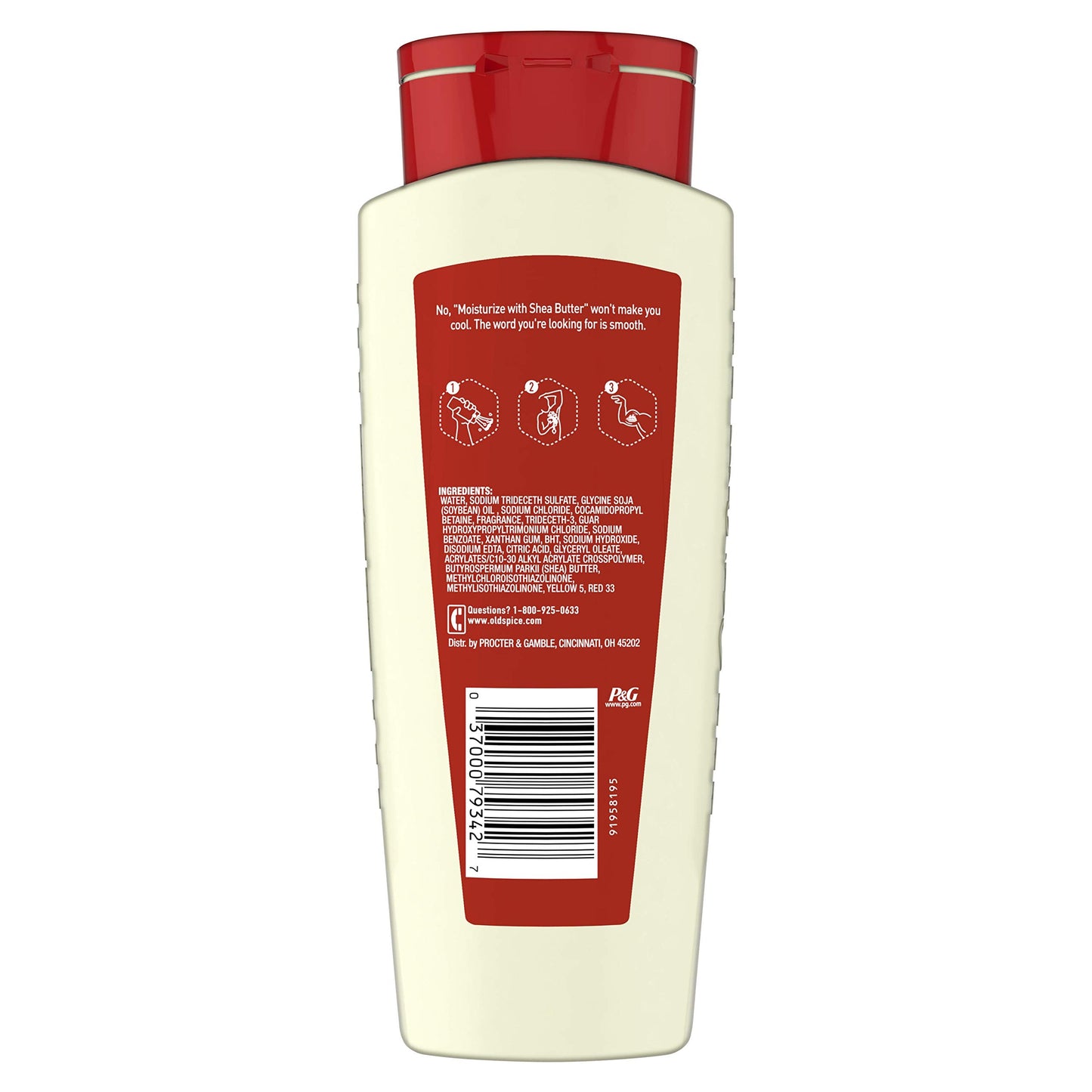 Old Spice, Mens Body Wash Moisturize With Shea Butter, 16 Fl Oz Beauty & Personal Care Old Spice