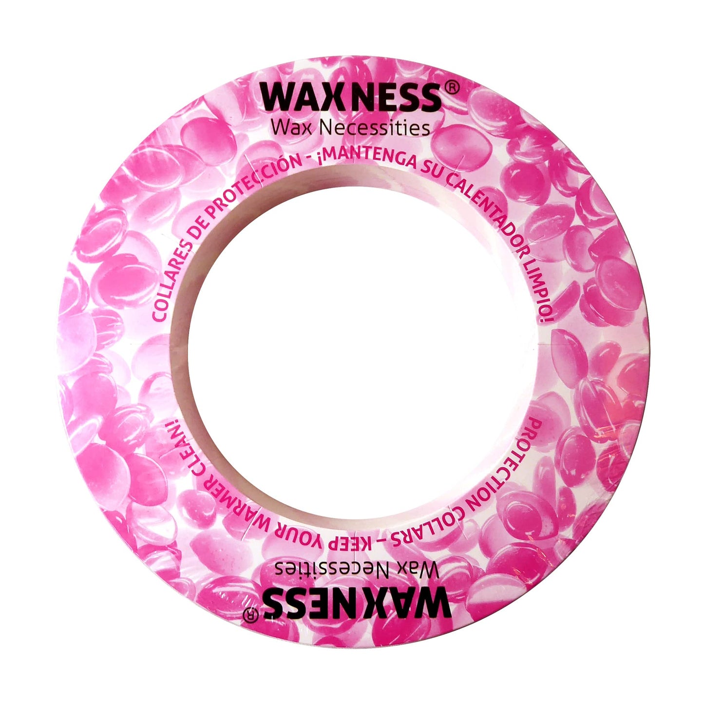 Waxness Waxing Multi-fit Protection Collars for 14-16 Oz Tins and Warmers 50 pcs Pink Beauty and Personal Care Waxness
