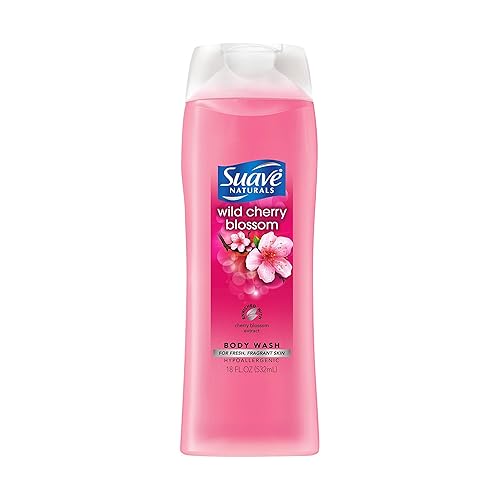 Suave Essentials Wild Cherry Blossom Body Wash, 18 Fl. Oz., Pack of 2 Beauty & Personal Care Suave