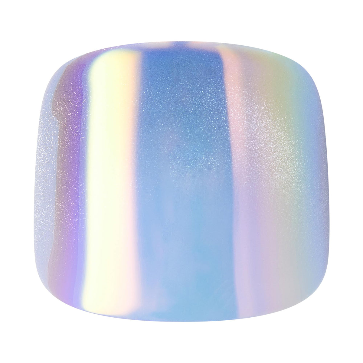 Kiss Core, Press On Nails, Nail glue included, 'Elation', Blue, Short Size, Squoval Shape, Includes 26 Toenails, 2g Glue, 1 Manicure Stick, 1 Mini