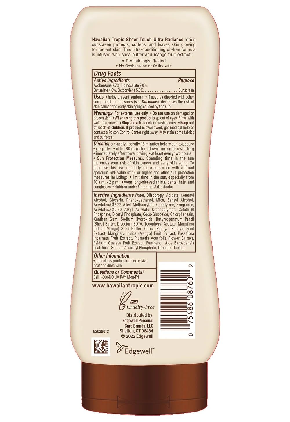 Hawaiian Tropic Sheer Touch Sunscreen SPF 50 Plus 8 oz Beauty & Personal Care Hawaiian Tropic