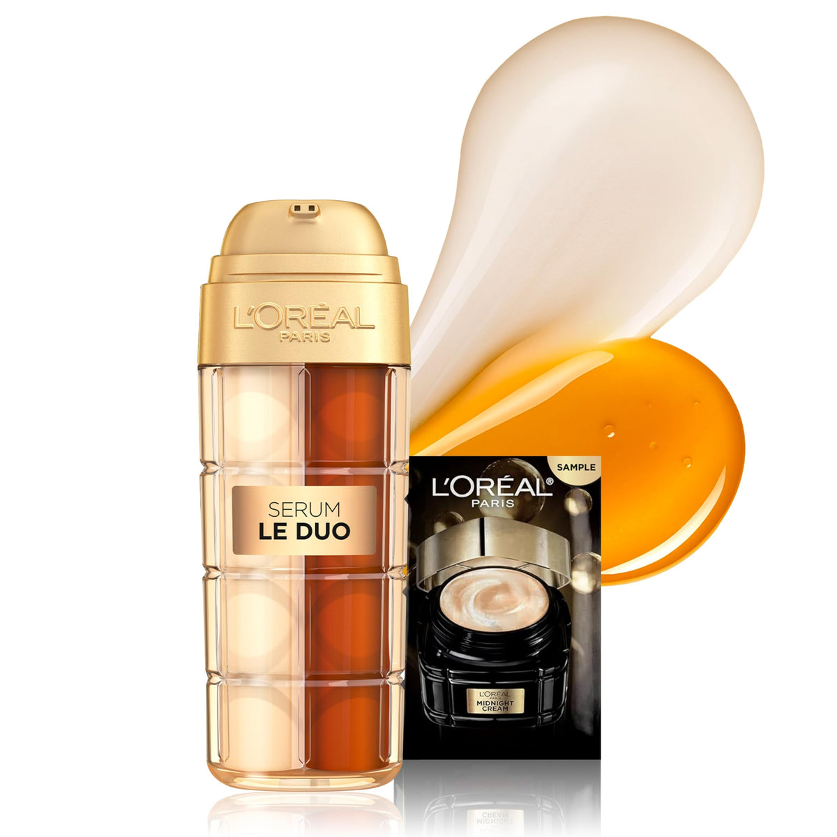 L'Oreal Paris Age Perfect Serum Le Duo, Brightening, Firming and Anti-Aging Serum for Face with Collagen Peptide, Niacinamide, Vitamin C and B3, 1 fl