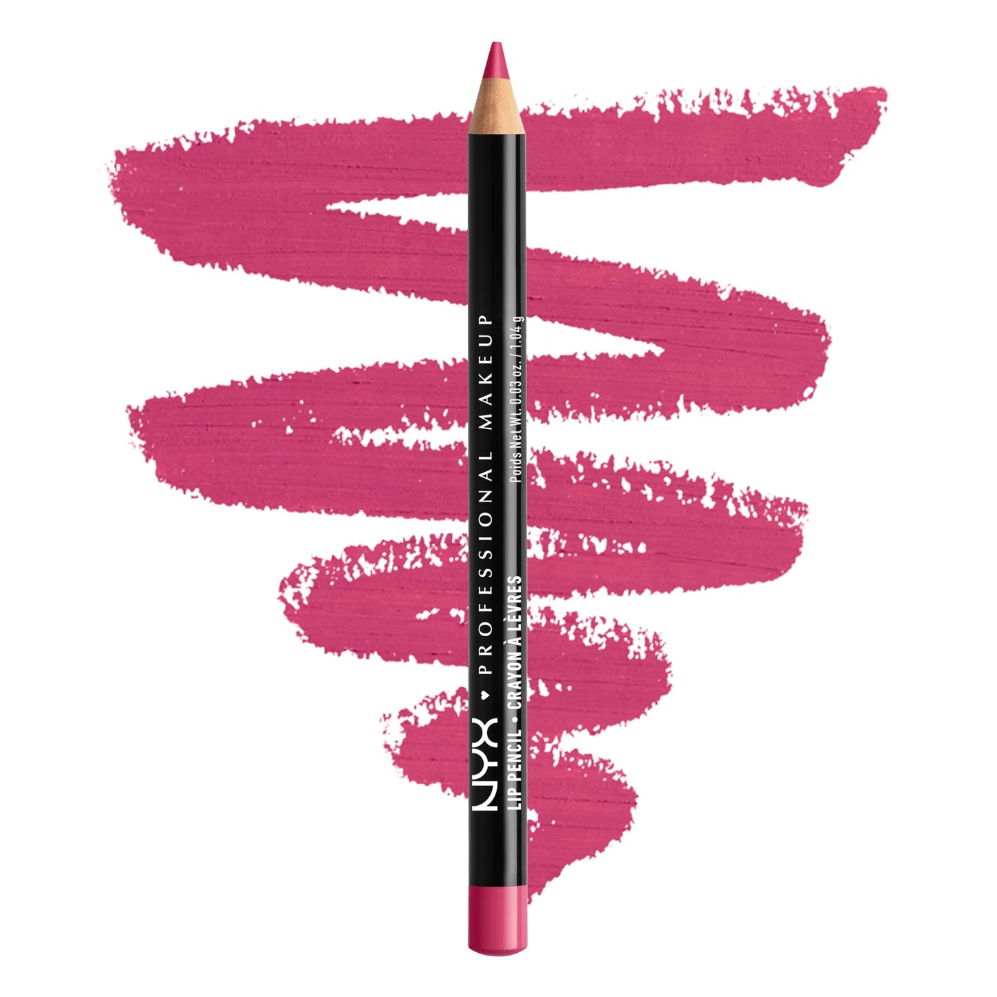NYX PROFESSIONAL MAKEUP Slim Lip Pencil, Long-Lasting Creamy Lip Liner, Fuchsia, 0.04 oz Beauty & Personal Care NYX PROFESSIONAL MAKEUP