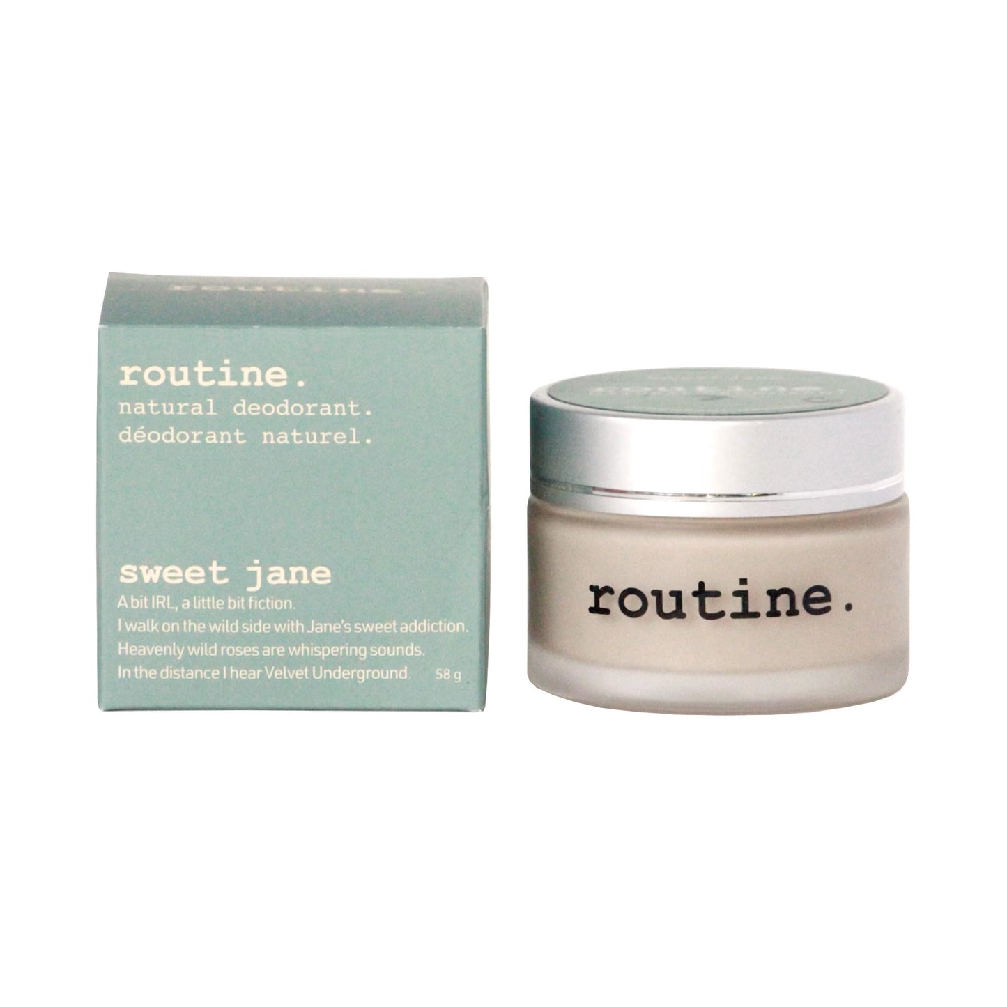 Routine. Natural Deodorant (2 Fluid Oz.) Sweet Jane - Aluminum Free Natural Deodorant for Women & Men - Vanilla, Rose, Cinnamon & Tonka (Cream Jar Beauty and Personal Care Routine