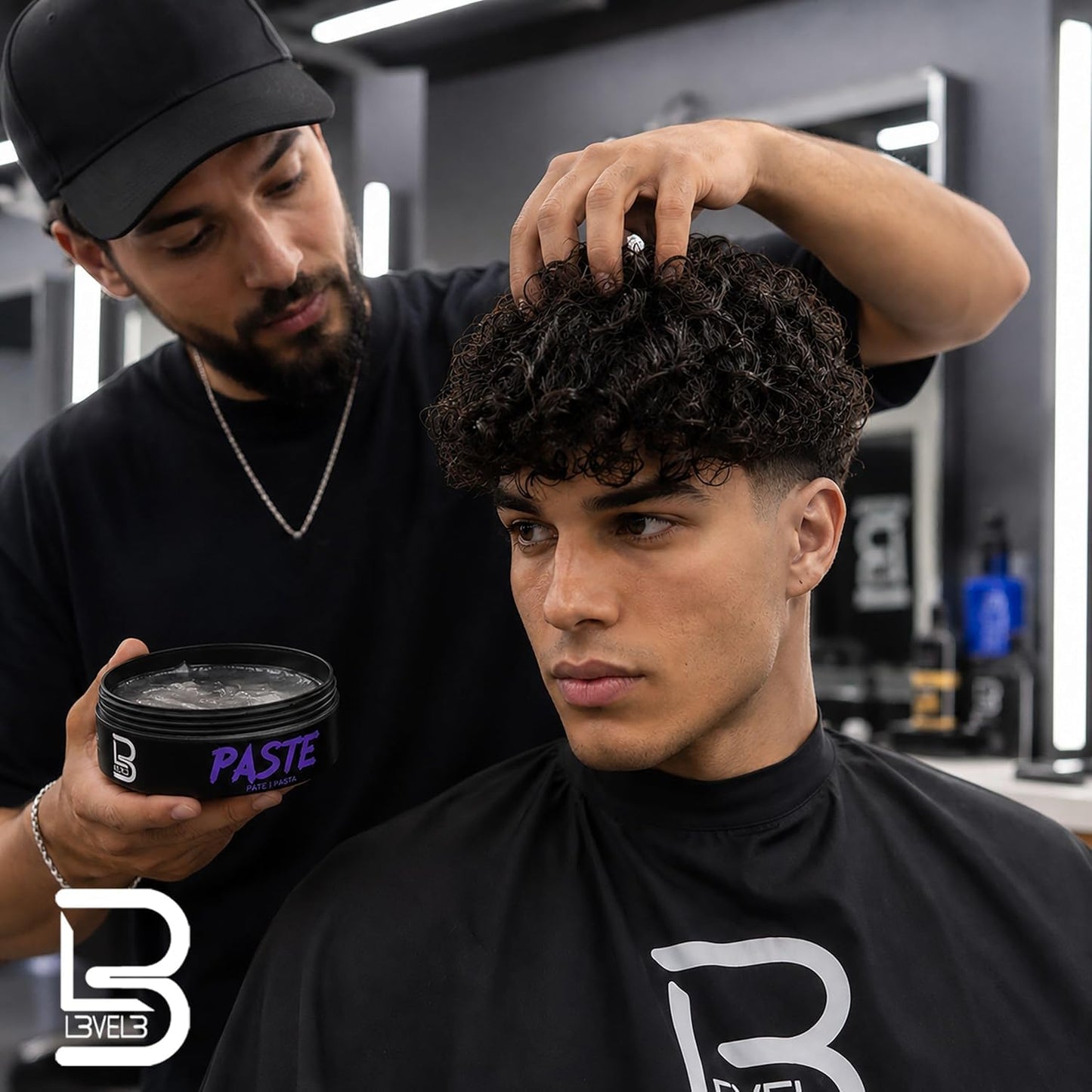 L3 Level 3 Hair Paste for Men - Long Lasting Hold Hair Styling Paste with Matte Finish - Adds Volume, Texture & Definition - Keratin Infused (Sample Beauty & Personal Care L3