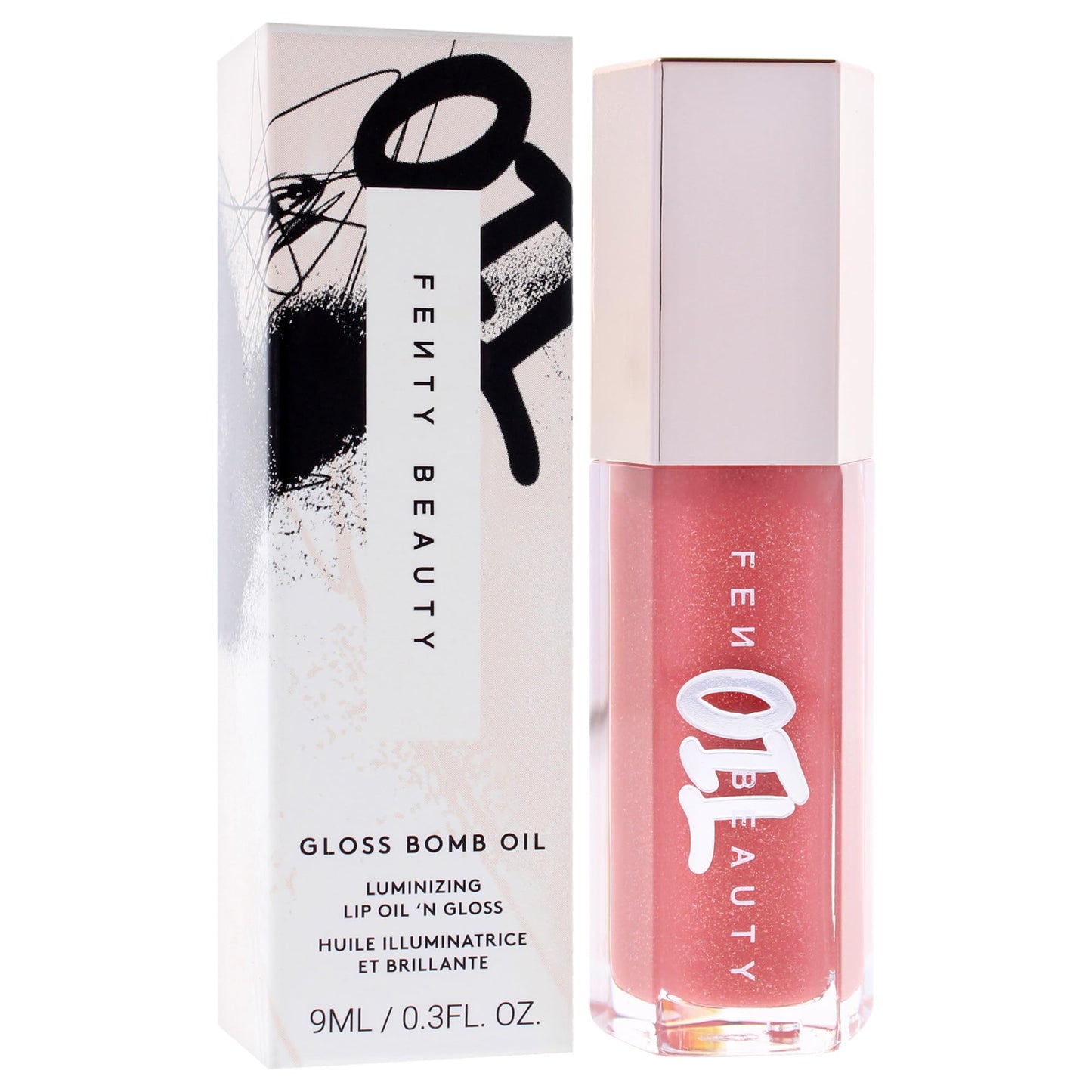 Gloss Bomb Luminizing Lip Oil N Gloss - 01 Fussy by Fenty Beauty for Women - 0.3 oz Lip Gloss Beauty & Personal Care FENTY BEAUTY