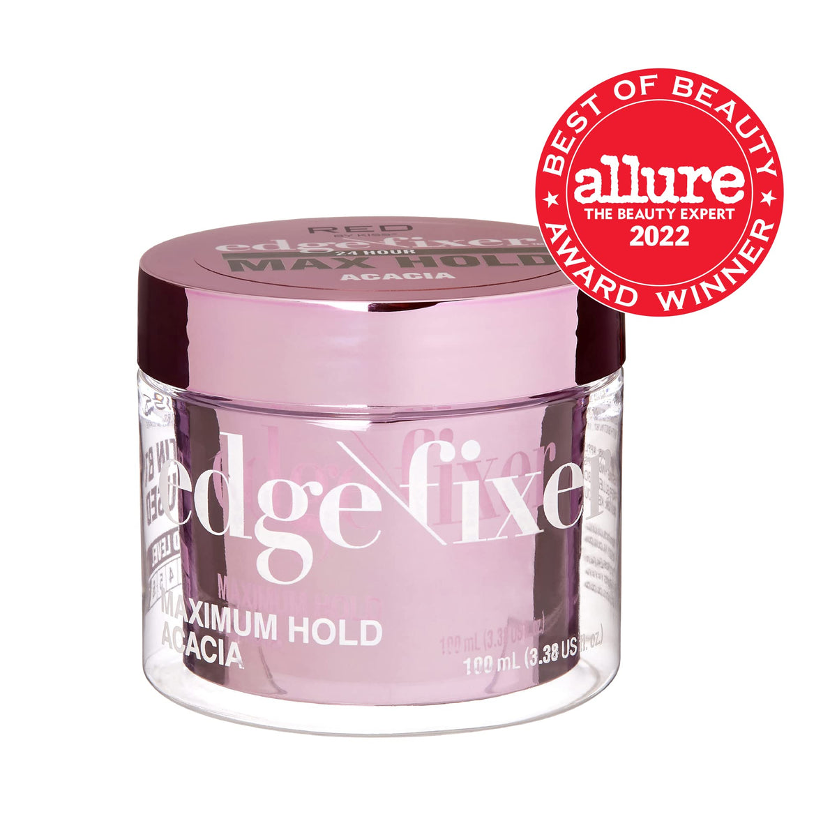 Red by Kiss Edge Fixer Hair Shine Gel, 24 Hour Max Hold, Non-Flaking, Biotin B7 Infused, Natural Styling, Professional Edge Control Wax, Perfect Beauty & Personal Care Red by Kiss