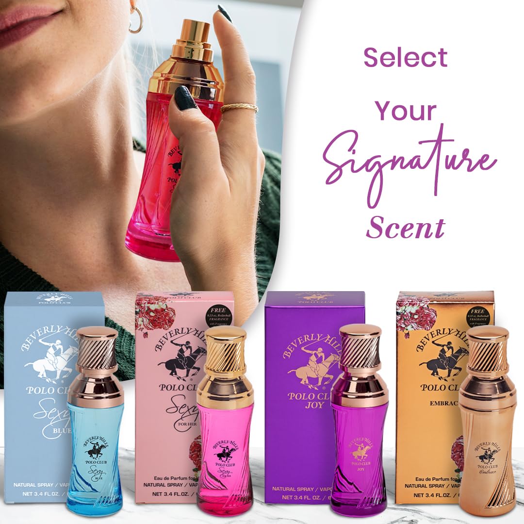 Beverly Hills Polo Club SEXY HOT - Cologne for Women with Notes of Amber & Vanilla - Sweet & Seductive Fragrance Scent - Eau De Toilette Spray 3.40fl.oz / 100ml (Packaging May Vary) Beauty & Personal Care Beverly Hills Polo Club