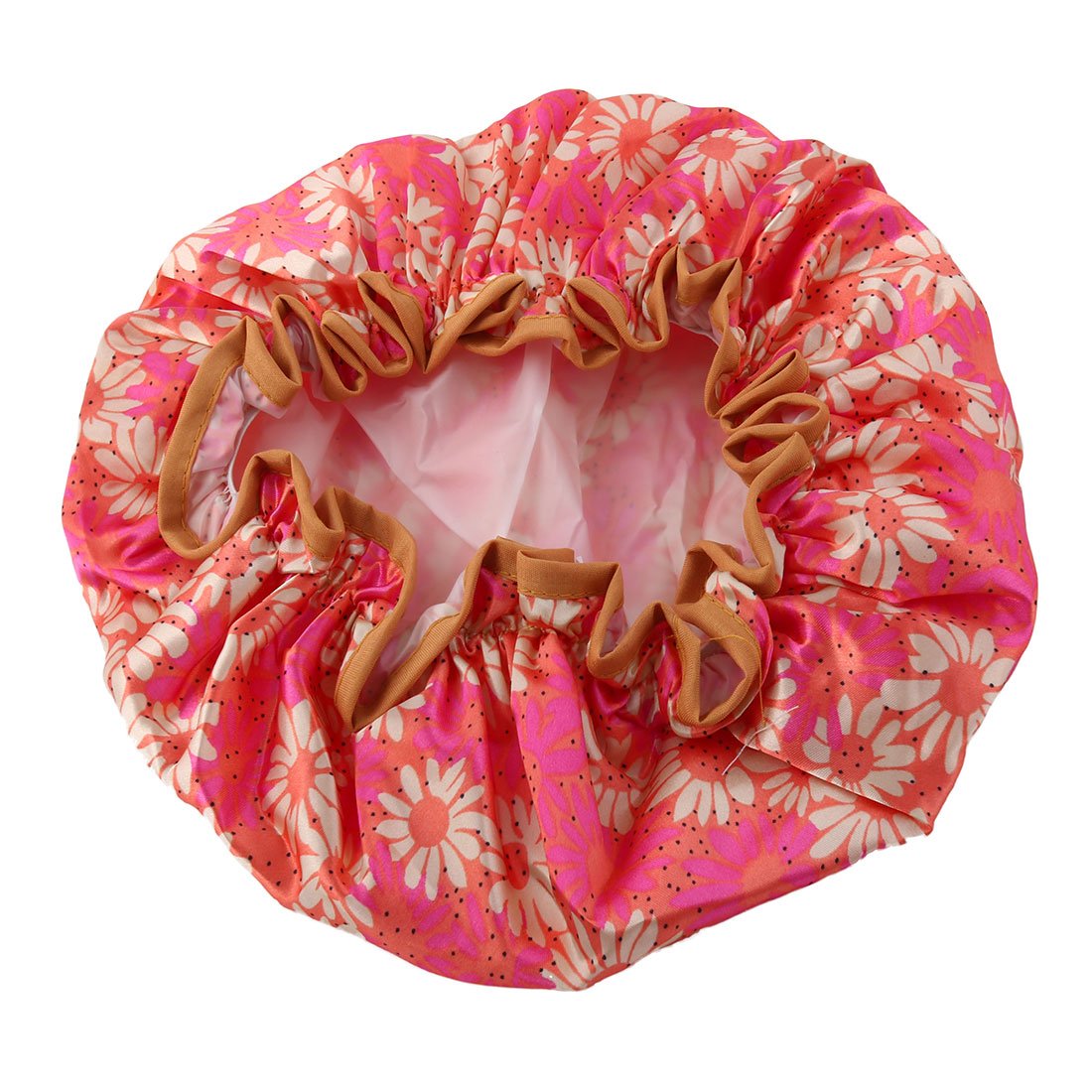 Ruilogod Polyester Flower Pattern Family Hair Protector Water Resistant Elastic Spa Bathing Shower Cap (id: 7e6 819 a83 7e5 80c Beauty and Personal Care Ruilogod