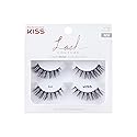 KISS Lash Couture Faux Mink False Eyelashes Double Pack, Knot-Free Lash Band, Reusable, Contact Lens Friendly, Easy To Apply, Ultrafine, Tapered… Beauty & Personal Care KISS