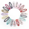 20pcs/pack 2 Inch No Slip Snap Hair Clips Ribbon Wrapped Barrettes for Girls Toddlers Kids Women Accessories(20Pcs) Beauty & Personal Care Liasun