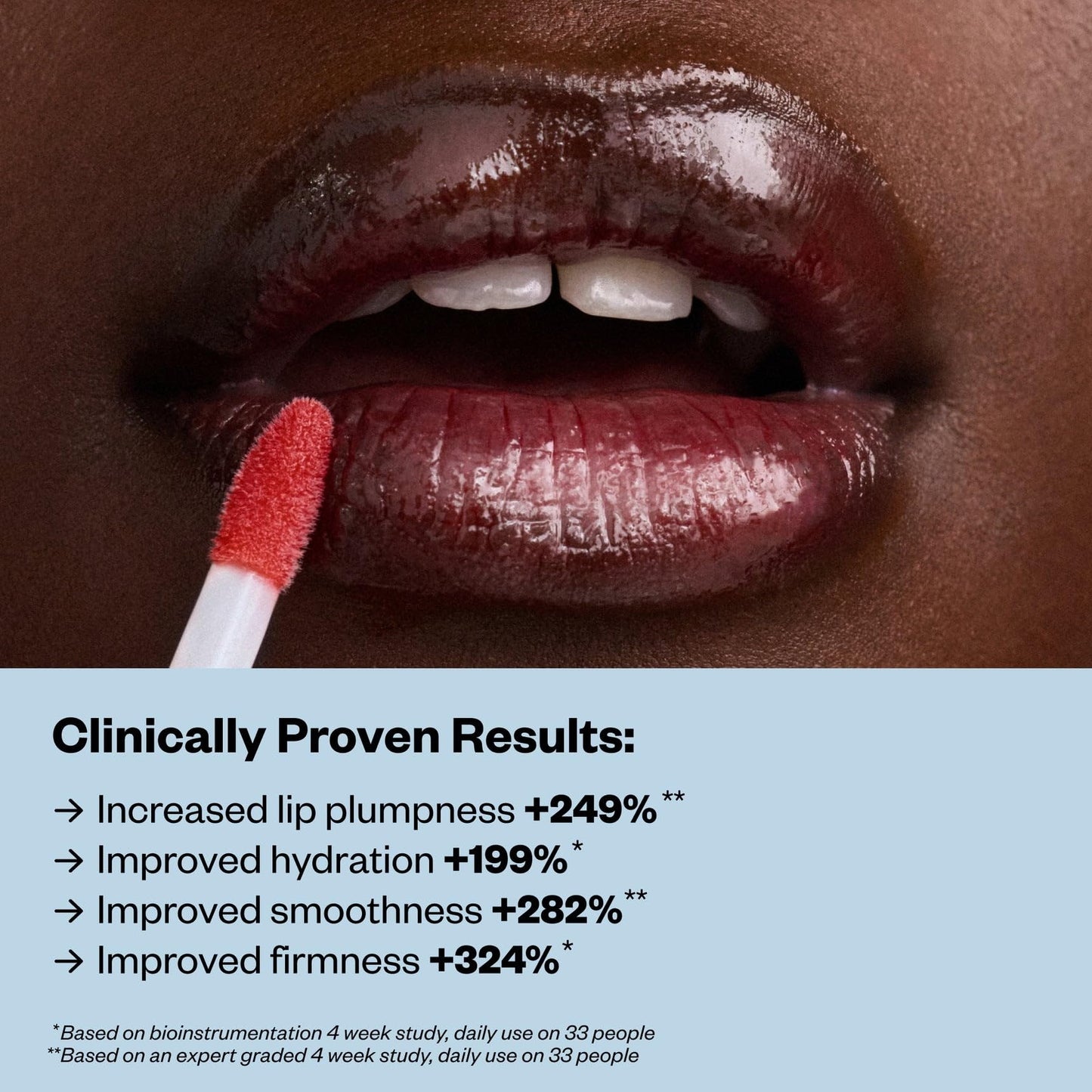 Kosas Wet Lip Oil Gloss - Plumping Peptide Lip Treatment Gloss in Sheer Cherry Red, Hydrating with Hyaluronic Acid, Peptides & Plant Oils, Non-Sticky, Beauty & Personal Care Kosas