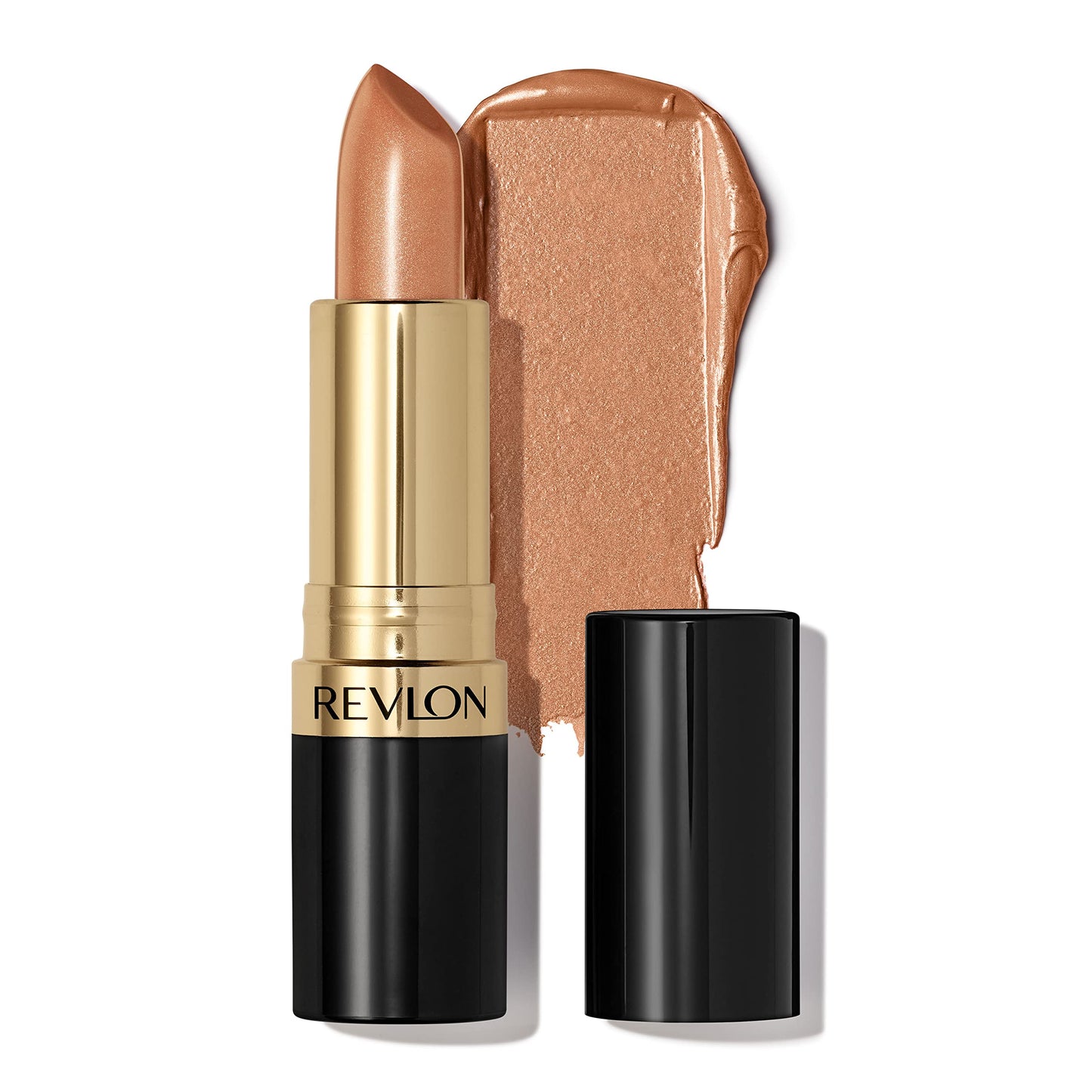 Revlon Super Lustrous Lipstick, Creamy Formula For Soft, Fuller-Looking Lips, Moisturized Feel, 041 Gold Goddess, 0.15 oz Beauty & Personal Care REVLON