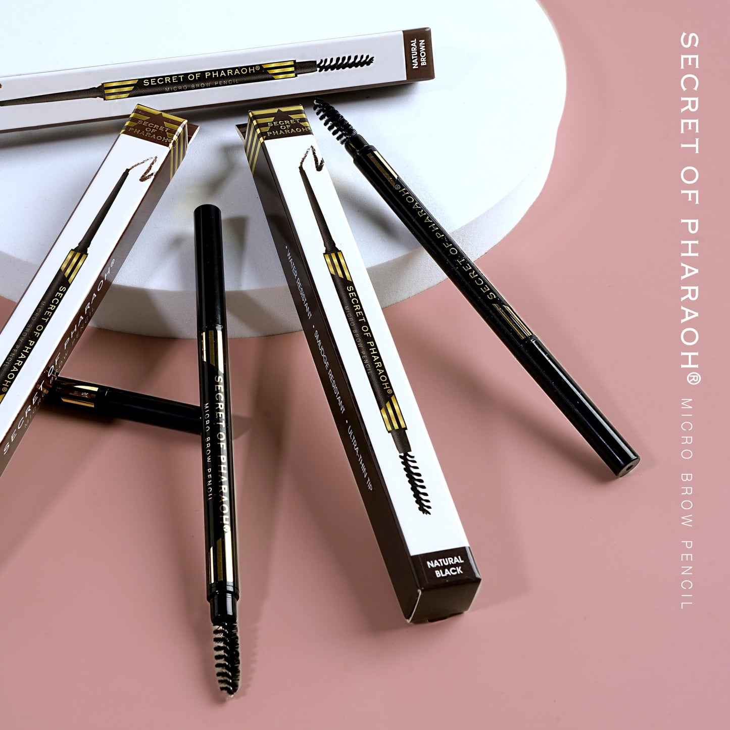 EBIN NEW YORK Micro Brow Pencil Natural Brown - Fine Tip Brow Pencil with Smooth Application & Built-In Blending Brush Beauty & Personal Care EBIN NEW YORK